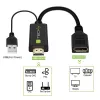 Techly ICOC-HDMI-DP12A adaptér z HDMI na DisplayPort s napájaním cez USB, 4K 30 Hz