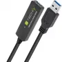 Techly ICUR30100G USB kábel USB 3.2 Gen 1 (3.1 Gen 1) 10 m USB A čierny