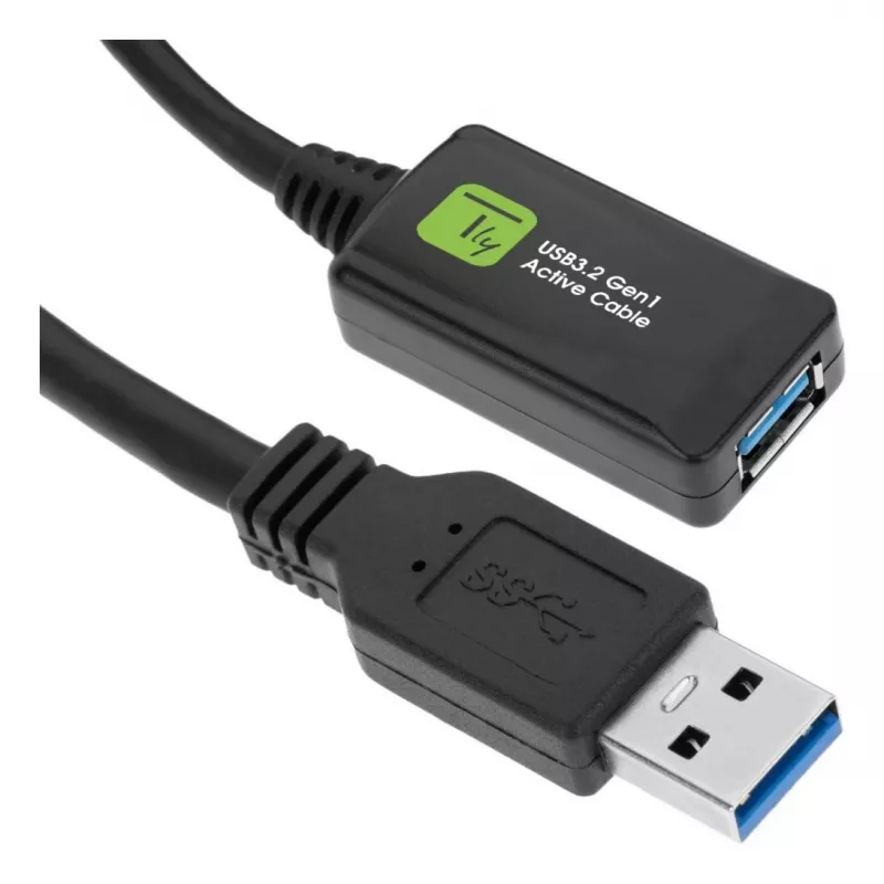 Techly ICUR3050G USB kábel USB 3.2 Gen 1 (3.1 Gen 1) 5 m USB A čierny