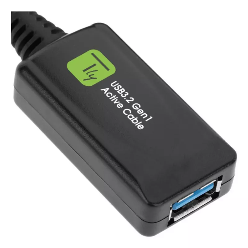Techly ICUR3050G USB kábel USB 3.2 Gen 1 (3.1 Gen 1) 5 m USB A čierny