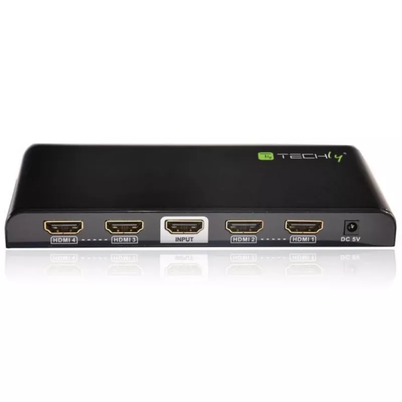 Techly rozbočovač HDMI 2.0 4K UHD 3D 4-násobný