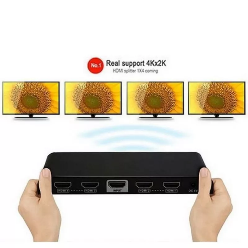 Techly rozbočovač HDMI 2.0 4K UHD 3D 4-násobný