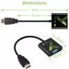 Techly káblový konvertor adaptér HDMI na VGA s audio IDATA HDMI-VGA2A