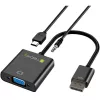 Techly káblový adaptér konvertor HDMI na VGA s Micro USB a audio IDATA HDMI-VGA2AU
