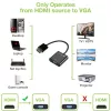 Techly káblový adaptér konvertor HDMI na VGA s Micro USB a audio IDATA HDMI-VGA2AU