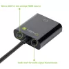 Techly káblový adaptér konvertor HDMI na VGA s Micro USB a audio IDATA HDMI-VGA2AU