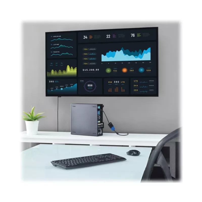 Techly káblový adaptér konvertor HDMI na VGA s Micro USB a audio IDATA HDMI-VGA2AU