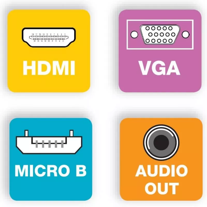 Techly káblový adaptér konvertor HDMI na VGA s Micro USB a audio IDATA HDMI-VGA2AU