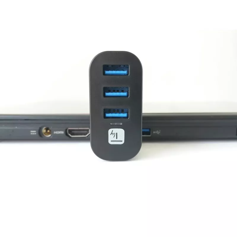 Techly IUSB3-HUB3-ROTB rozbočovač rozhraní USB 3.2 Gen 1 (3.1 Gen 1) Type-A 5000 Mbit/s čierny