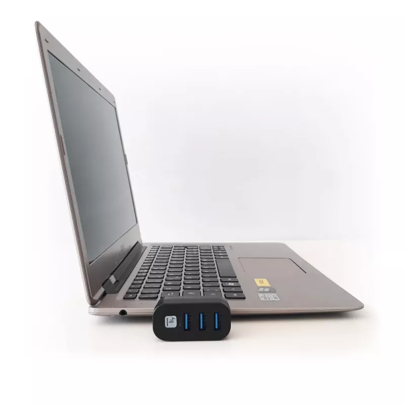 Techly IUSB3-HUB3-ROTB rozbočovač rozhraní USB 3.2 Gen 1 (3.1 Gen 1) Type-A 5000 Mbit/s čierny