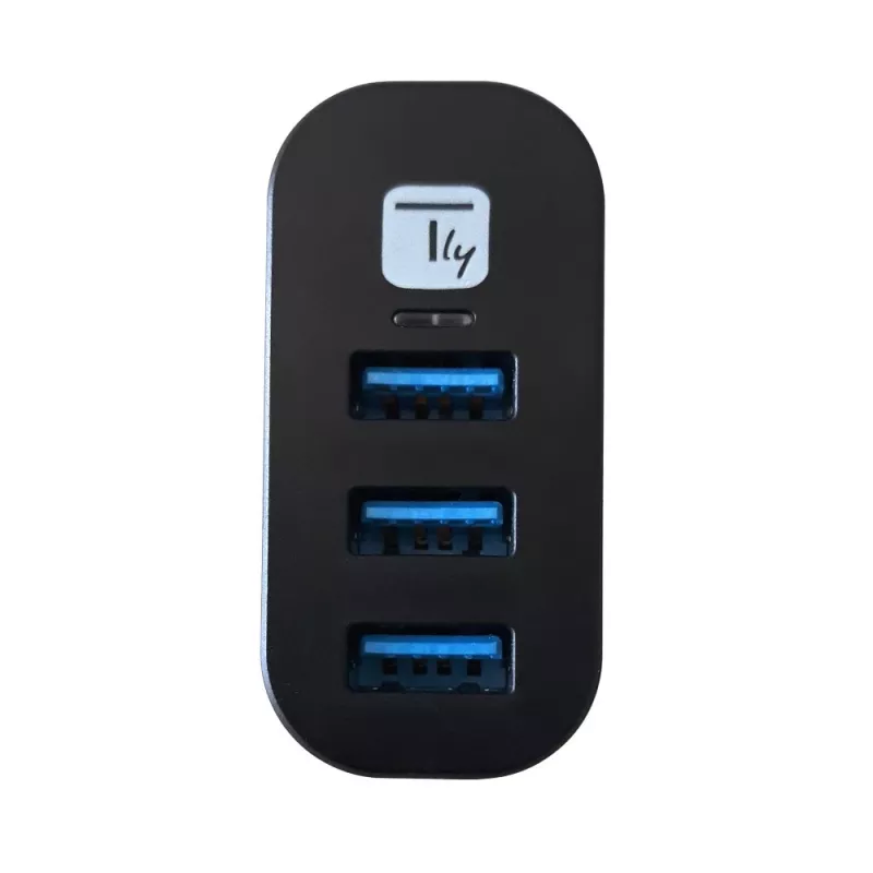 Techly IUSB3-HUB3-ROTB rozbočovač rozhraní USB 3.2 Gen 1 (3.1 Gen 1) Type-A 5000 Mbit/s čierny