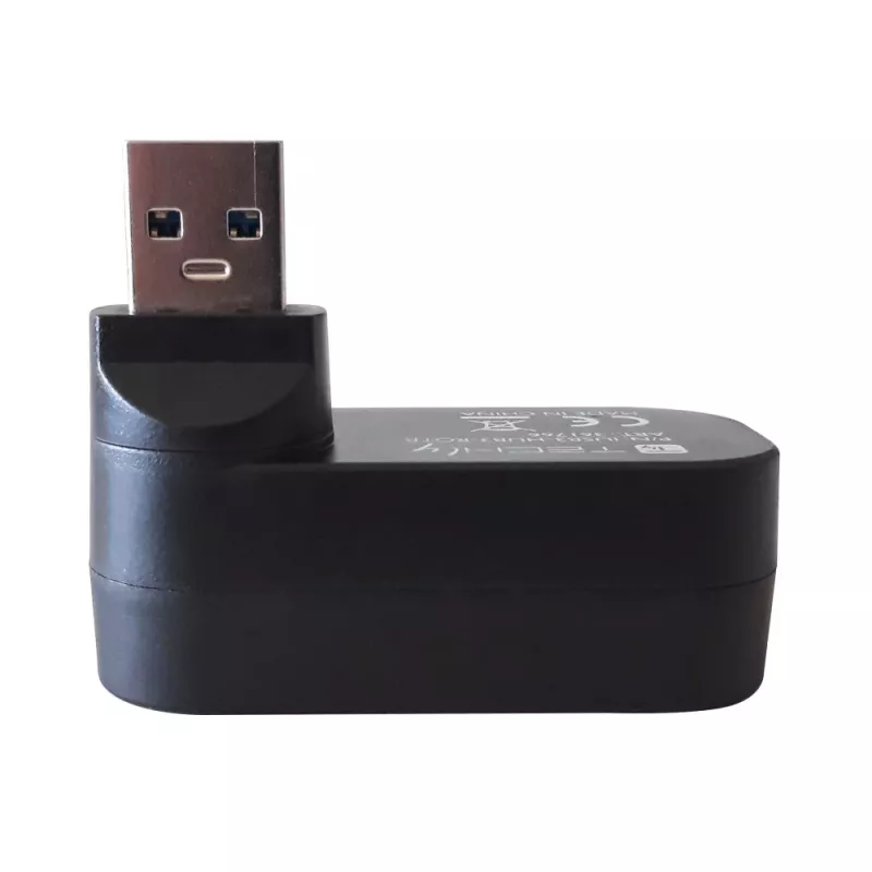 Techly IUSB3-HUB3-ROTB rozbočovač rozhraní USB 3.2 Gen 1 (3.1 Gen 1) Type-A 5000 Mbit/s čierny