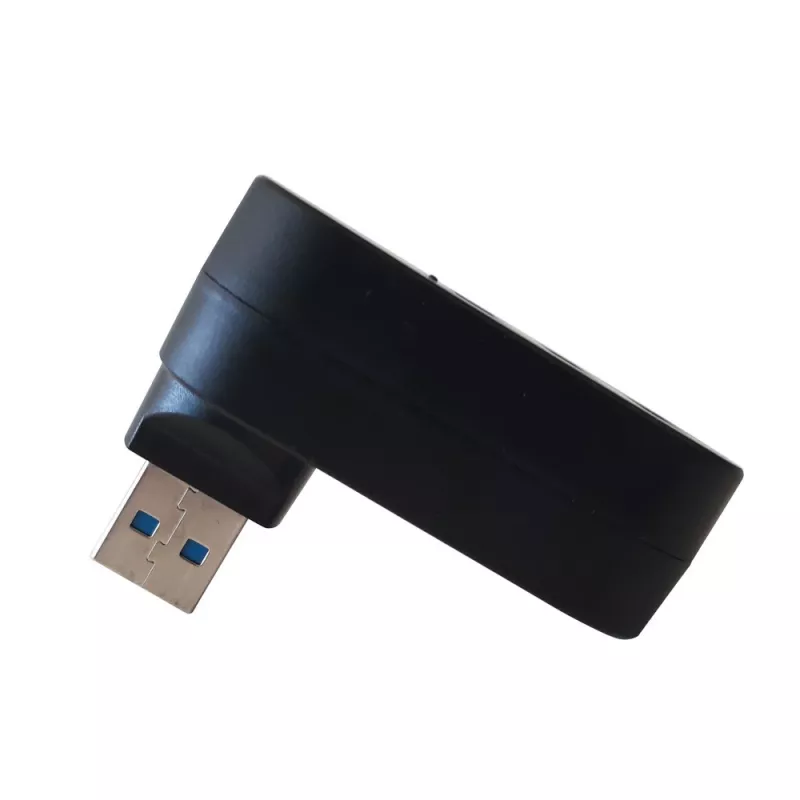 Techly IUSB3-HUB3-ROTB rozbočovač rozhraní USB 3.2 Gen 1 (3.1 Gen 1) Type-A 5000 Mbit/s čierny