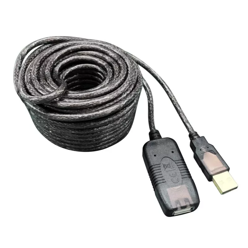 Techly aktívny predlžovací kábel USB 2.0 Hi-Speed 10m IUSB-REP10TY