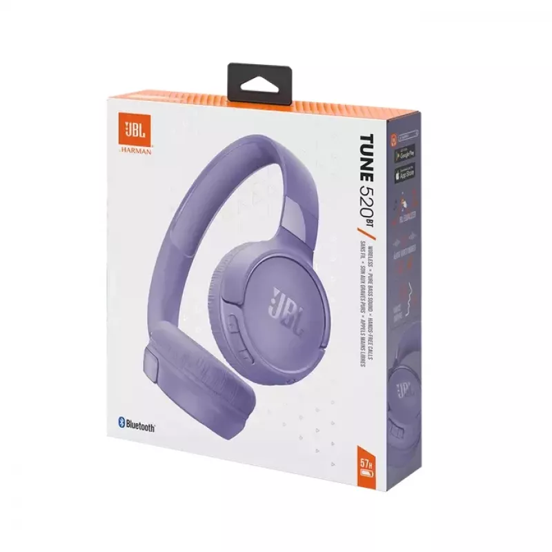 JBL Tune 520BT slúchadlá bezdrôtové cez hlavu hovory/hudba USB Type-C Bluetooth fialová