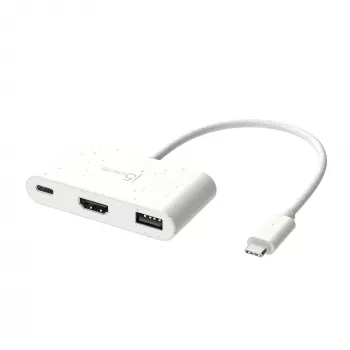 j5create JCA379EW – USB-C® na HDMI™ a USB™ Type-A s Power Delivery