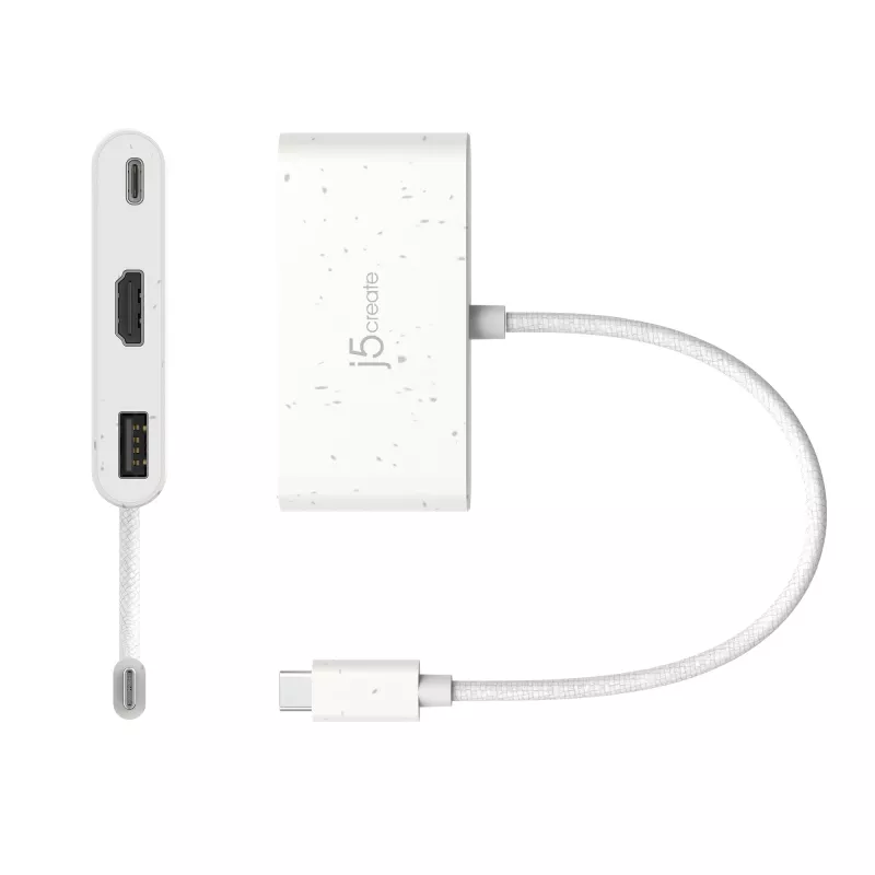 j5create JCA379EW – USB-C® na HDMI™ a USB™ Type-A s Power Delivery