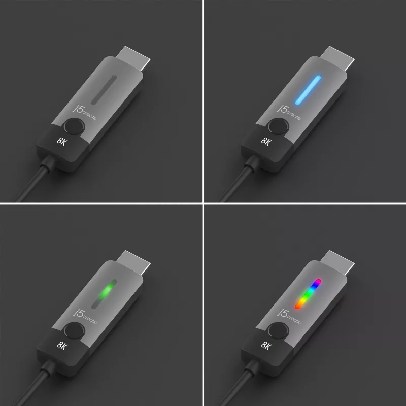 j5create JCC157-N USB-C na HDMI 2.1 8K kábel 1,79 m