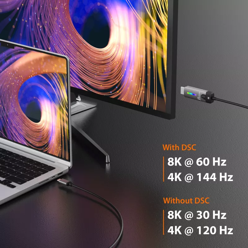 j5create JCC157-N USB-C na HDMI 2.1 8K kábel 1,79 m