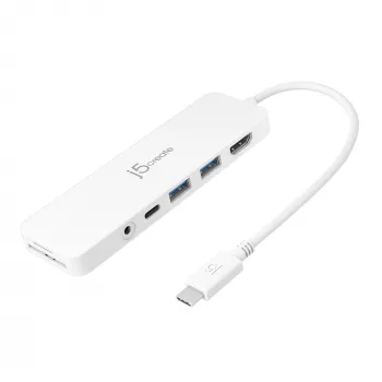 USB-C multi adaptér j5create JCD373-N 60W Power Delivery 4K