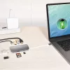 j5create JCD383 USB-C™ 9-in-1 multi adaptér, strieborný a biely