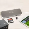 j5create JCD383 USB-C™ 9-in-1 multi adaptér, strieborný a biely