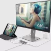 j5create JCD383 USB-C™ 9-in-1 multi adaptér, strieborný a biely