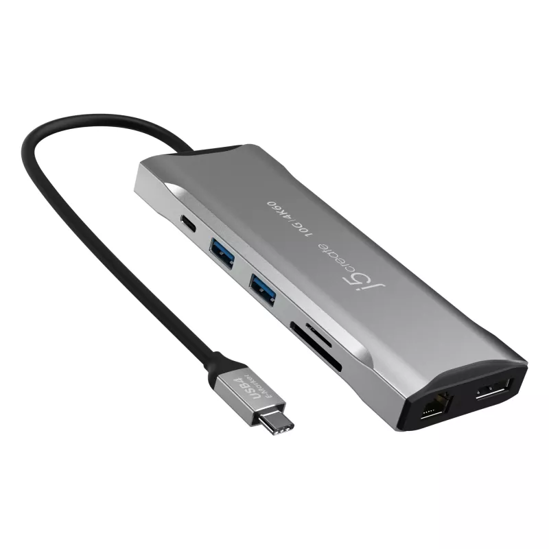 j5create JCD397-N 4K60 Elite USB-C multi-monitor mini dock káblový USB 3.2 Gen 1