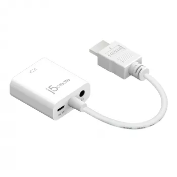 j5create JDA213 HDMI na VGA adaptér biely 0,1m 1920x1080P