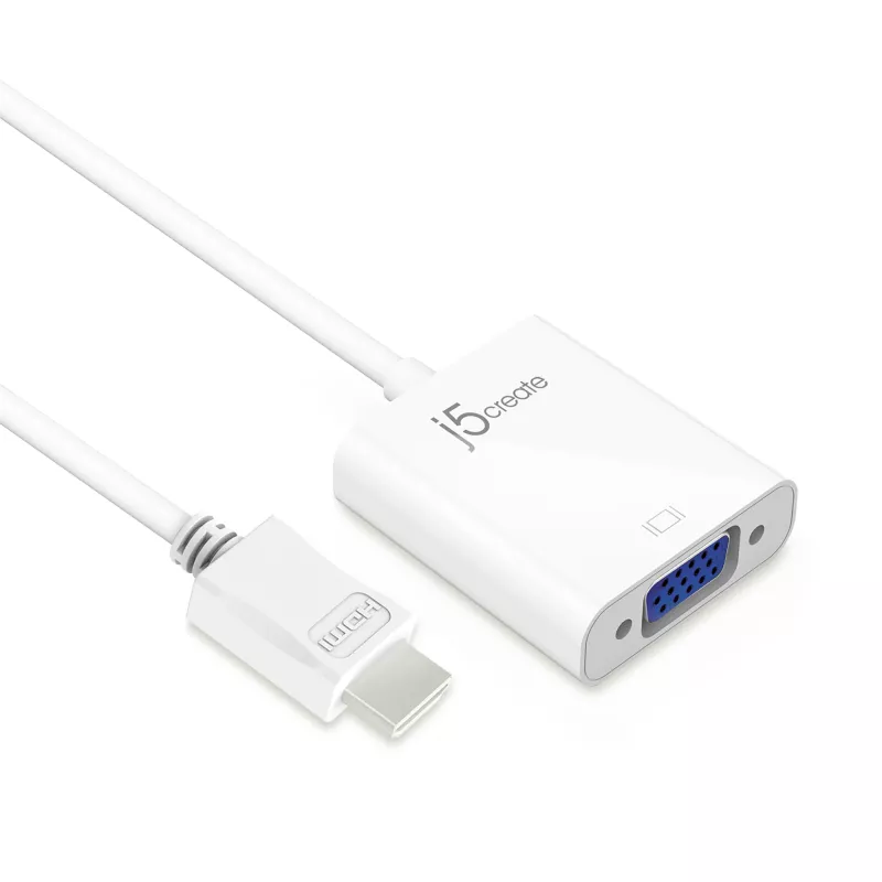 j5create JDA213 HDMI na VGA adaptér biely 0,1m 1920x1080P
