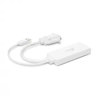 j5create JDA214 VGA-na-HDMI video-audio adaptér biely 0,176 m