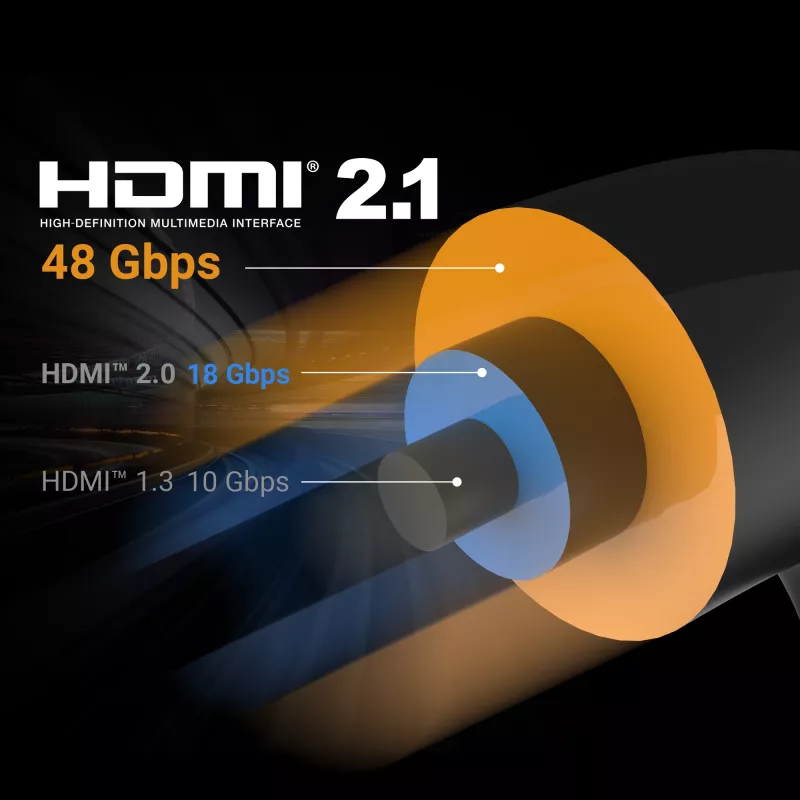 j5create JDC53 Ultra High Speed 8K UHD HDMI™ kábel, čierna a sivá, 2 m