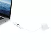j5create JUCP14 USB-C™ 2.0 na USB-C™ kábel s dynamickým OLED meračom výkonu, biela, 1,2 m