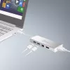j5create JUD380 USB™ 3.0 mini dock, 1x HDMI a 3x USB porty, strieborná