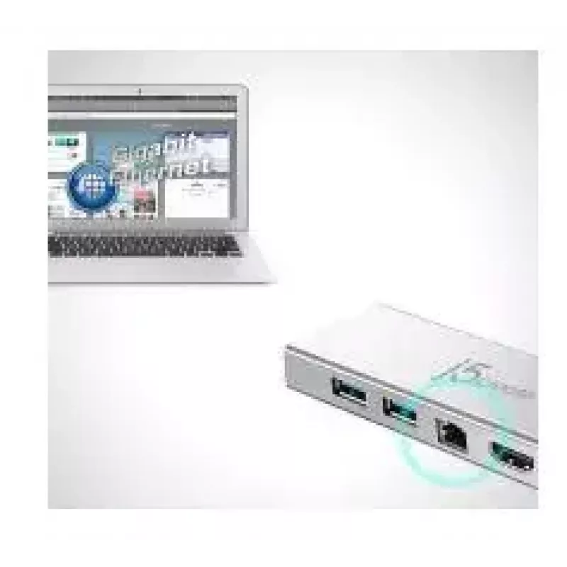 j5create JUD380 USB™ 3.0 mini dock, 1x HDMI a 3x USB porty, strieborná