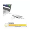 j5create JUD380 USB™ 3.0 mini dock, 1x HDMI a 3x USB porty, strieborná