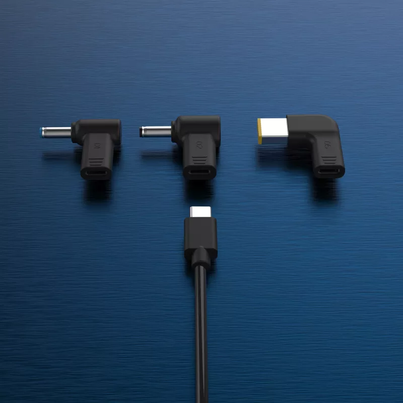 j5create JUP1565DCE3A-EN 67W GaN PD USB-C® mini nabíjačka s 3 typmi DC konektorov - EU