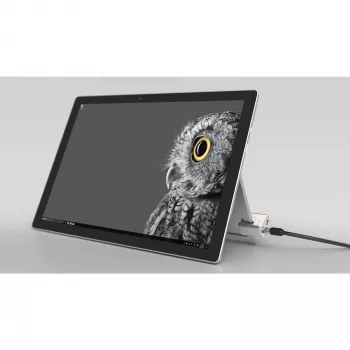 Kensington kľúčový káblový zámok pre Surface Pro a Surface Go, 1,8 m, Kensington, kľúč, uhlíková oceľ, čierny, strieborný