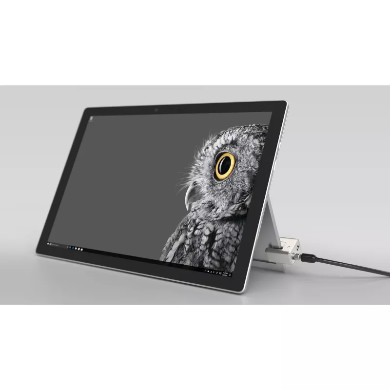 Kensington kľúčový káblový zámok pre Surface Pro a Surface Go, 1,8 m, Kensington, kľúč, uhlíková oceľ, čierny, strieborný