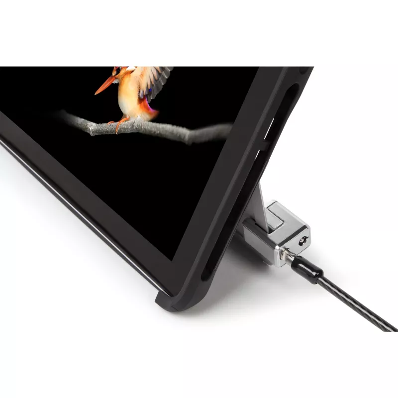 Kensington kľúčový káblový zámok pre Surface Pro a Surface Go, 1,8 m, Kensington, kľúč, uhlíková oceľ, čierny, strieborný