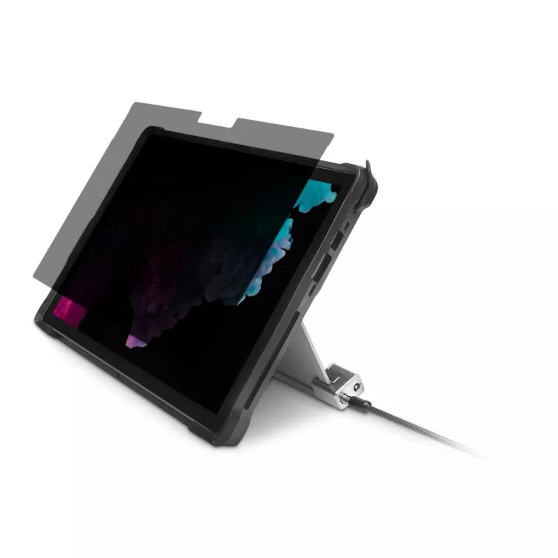Kensington kľúčový káblový zámok pre Surface Pro a Surface Go, 1,8 m, Kensington, kľúč, uhlíková oceľ, čierny, strieborný