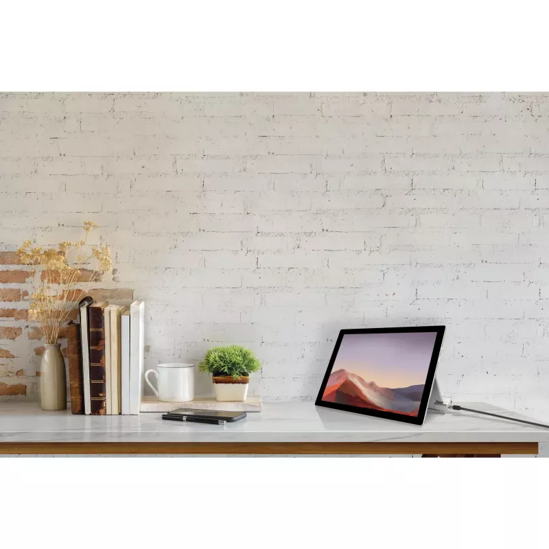 Kensington kľúčový káblový zámok pre Surface Pro a Surface Go, 1,8 m, Kensington, kľúč, uhlíková oceľ, čierny, strieborný