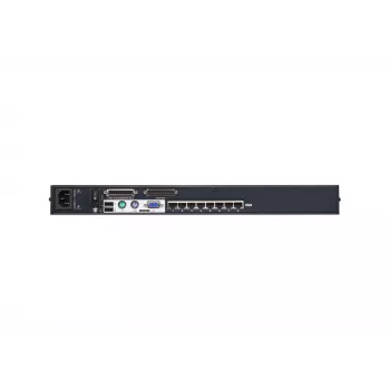 ATEN 8-portový Cat 5e/6 KVM prepínač, 1920 x 1200 pixelov, Ethernet LAN, WUXGA, 5,1 W, čierny