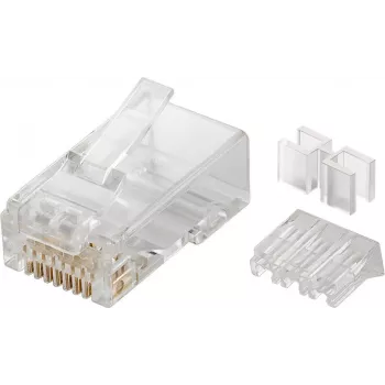 Microconnect KON505-10 konektor RJ45 priesvitný