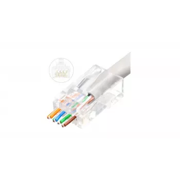 Microconnect KON505-50EZ konektor RJ-45 transparentný