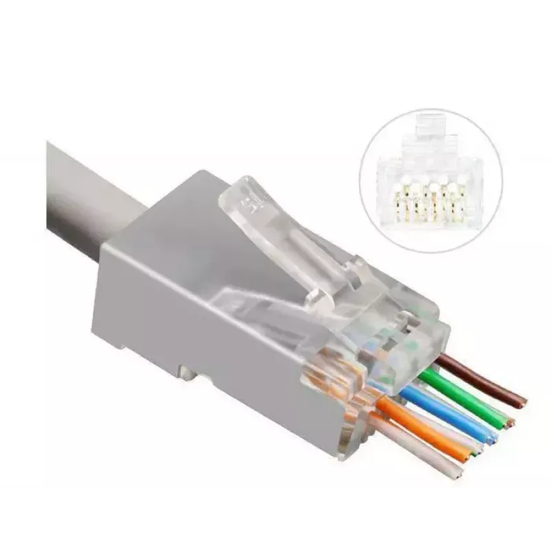 Microconnect KON512-50EZ konektor RJ45 strieborný