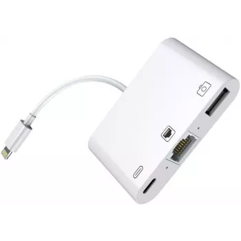 Microconnect LIGHT-HUB2 dokovacia stanica/portový replikátor pre notebook Lightning biela