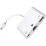 Microconnect LIGHT-HUB2 dokovacia stanica/portový replikátor pre notebook Lightning biela
