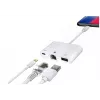 Microconnect LIGHT-HUB2 dokovacia stanica/portový replikátor pre notebook Lightning biela