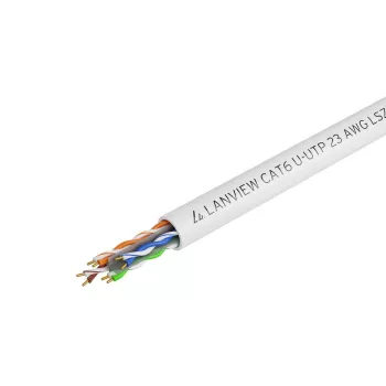 Sieťový kábel Lanview LVN122114 305m Cat6 U/UTP 10000 Mbit/s biely